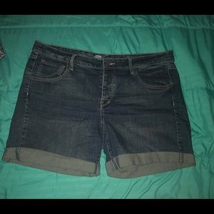 Blue jean shorts